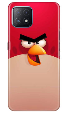 Angry Bird Red Mobile Back Case for Oppo A73 5G (Design - 325)