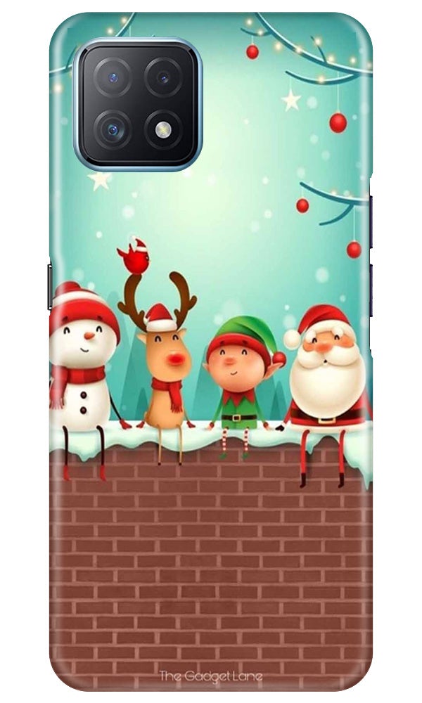 Santa Claus Mobile Back Case for Oppo A73 5G (Design - 334)