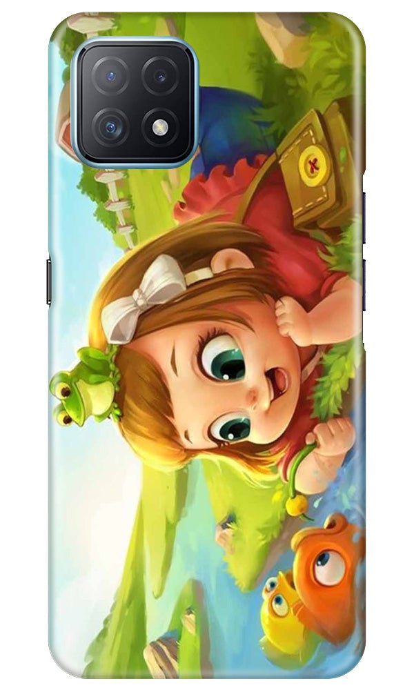 Baby Girl Mobile Back Case for Oppo A73 5G (Design - 339)
