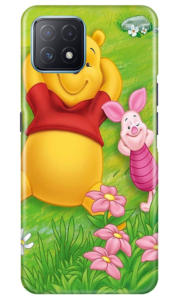 Winnie The Pooh Mobile Back Case for Oppo A73 5G (Design - 348)