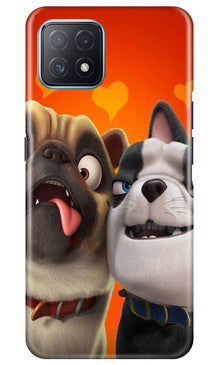 Dog Puppy Mobile Back Case for Oppo A73 5G (Design - 350)