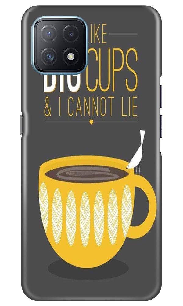 Big Cups Coffee Mobile Back Case for Oppo A73 5G (Design - 352)