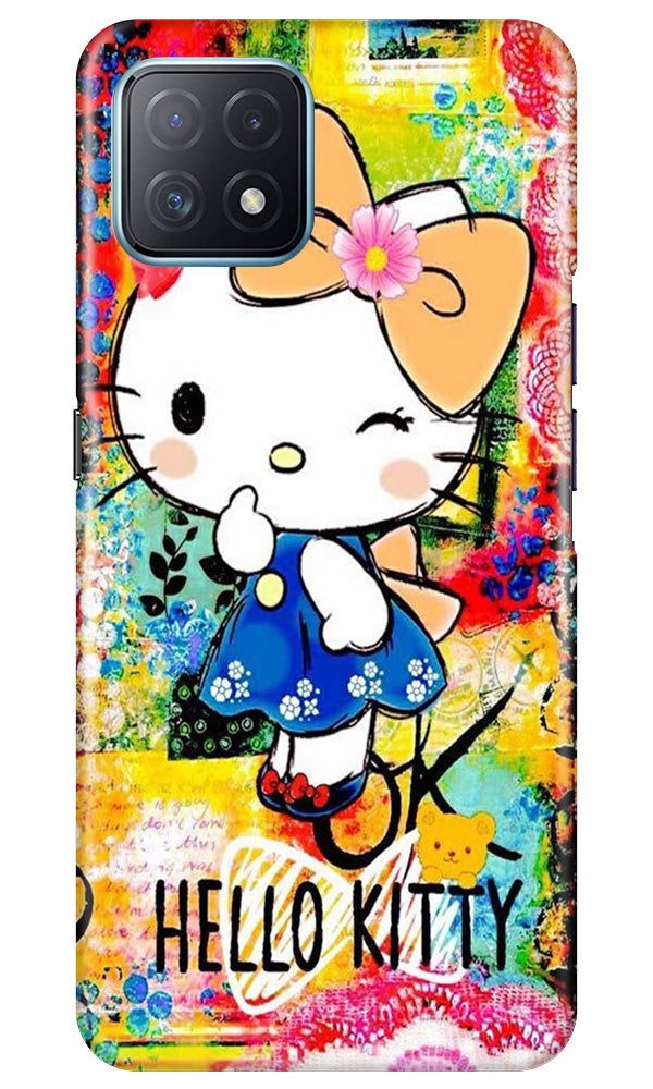 Hello Kitty Mobile Back Case for Oppo A73 5G (Design - 362)