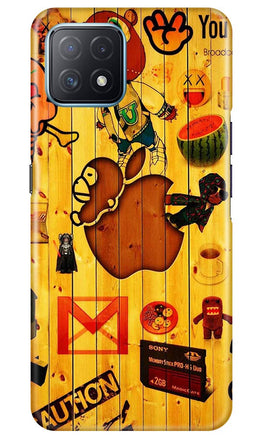 Wooden Texture Mobile Back Case for Oppo A73 5G (Design - 367)