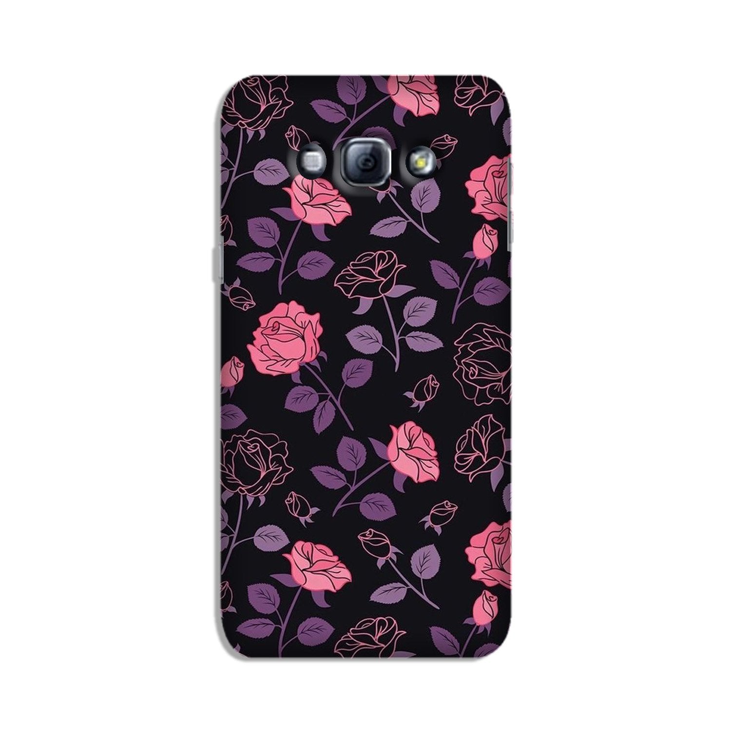 Rose Black Background Case for Galaxy A8 (2015)