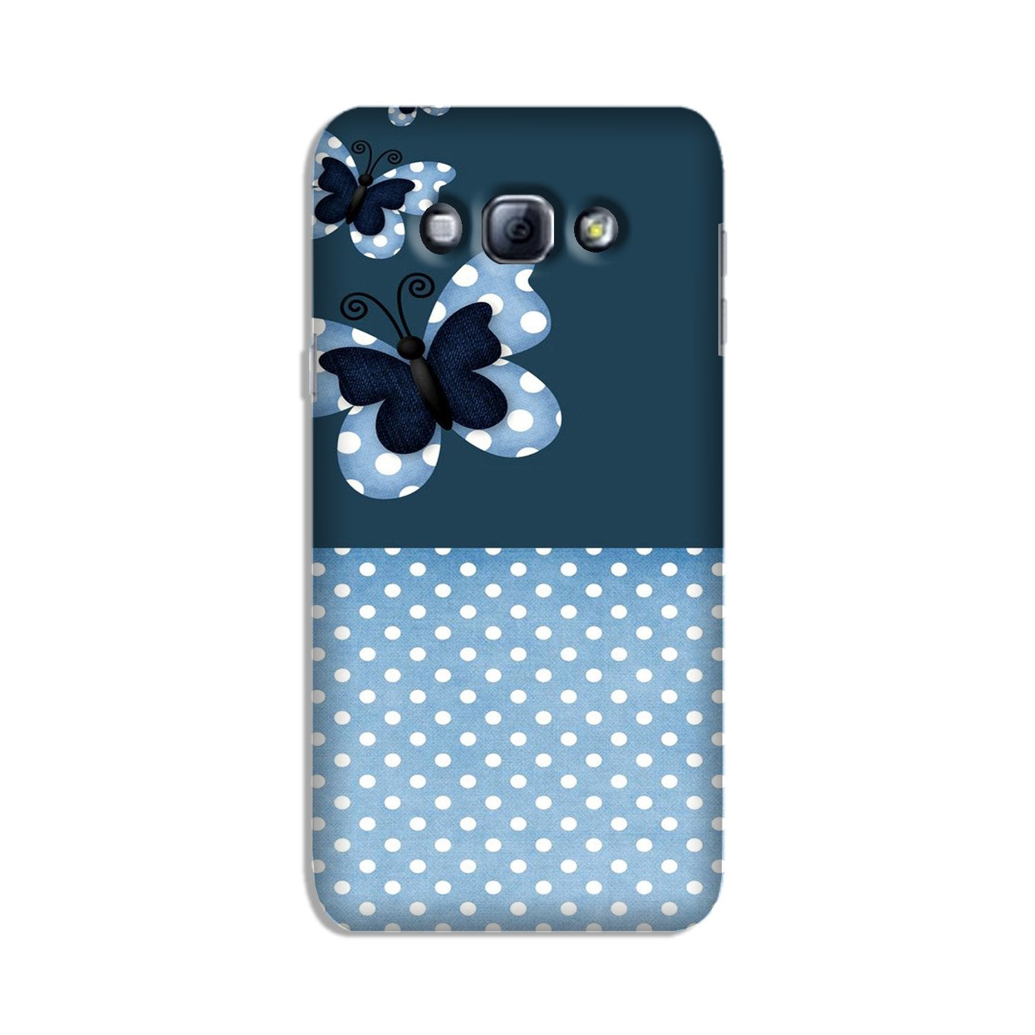 White dots Butterfly Case for Galaxy A8 (2015)