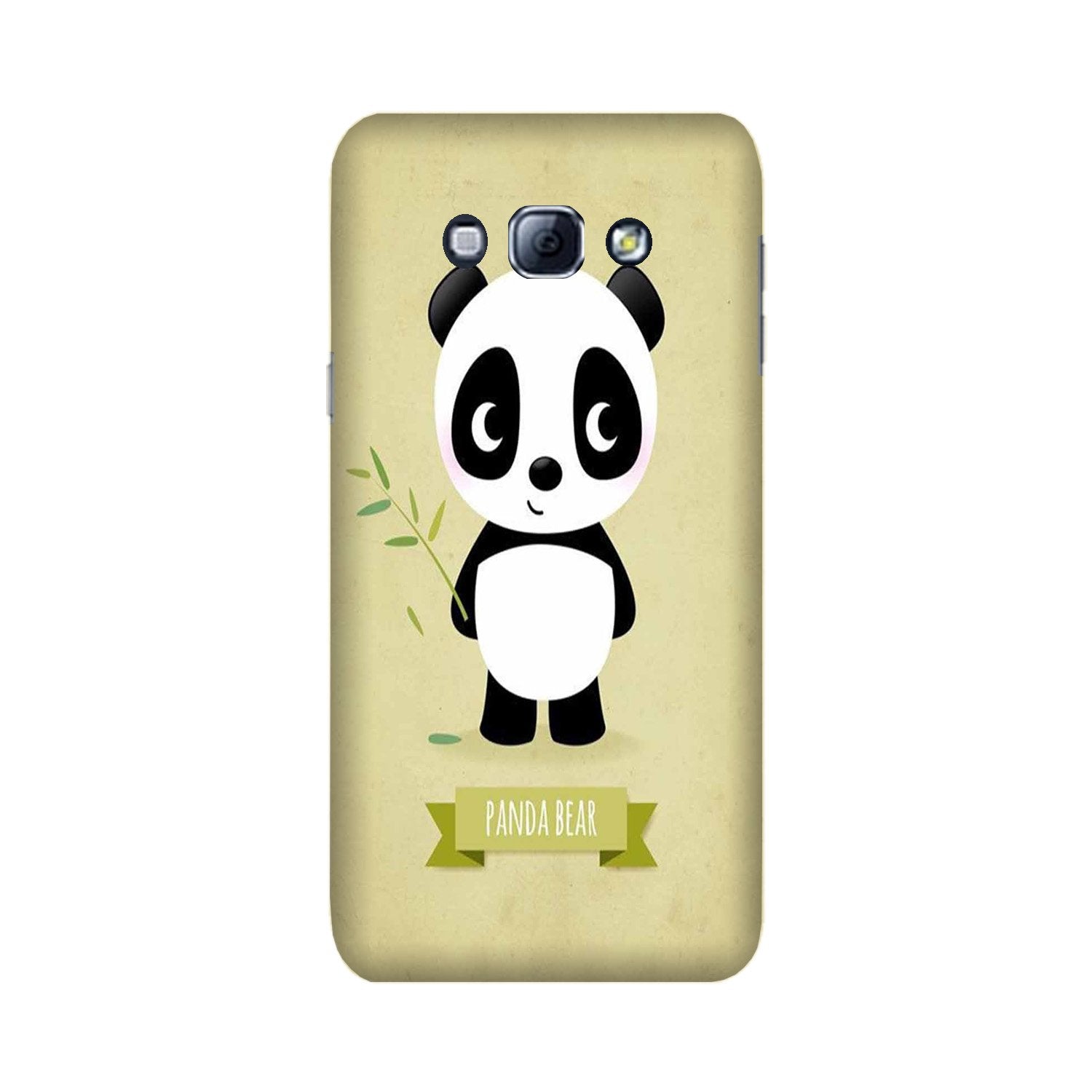 Panda Bear Mobile Back Case for Galaxy A8 (2015)  (Design - 317)