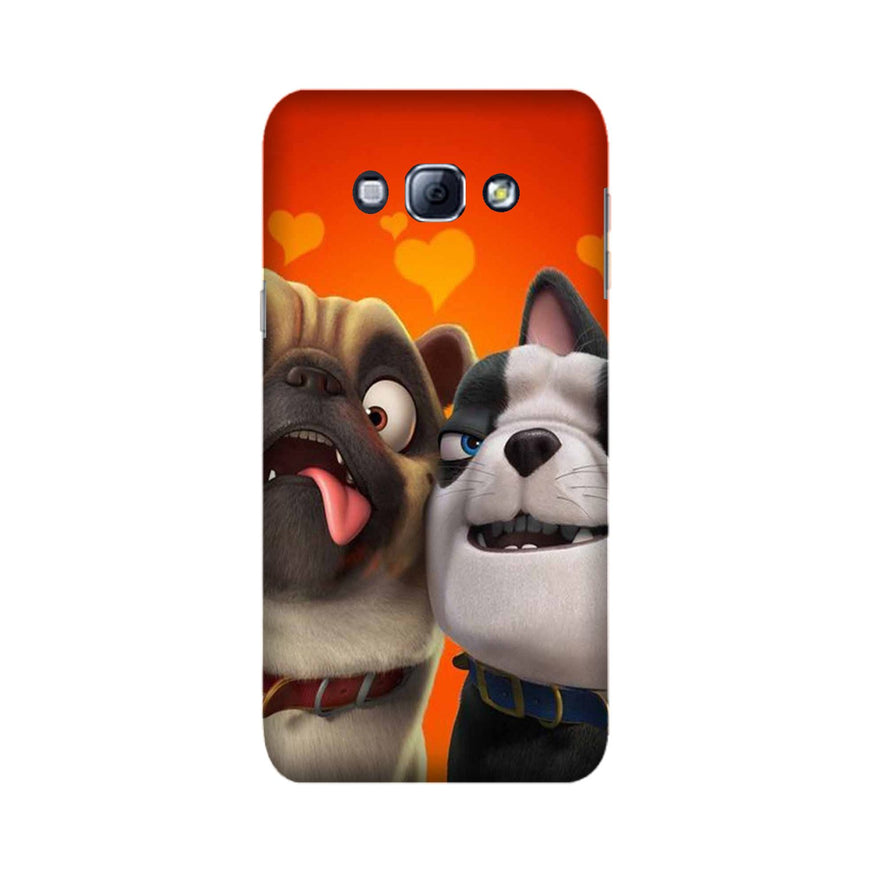 Dog Puppy Mobile Back Case for Galaxy A8 (2015)  (Design - 350)