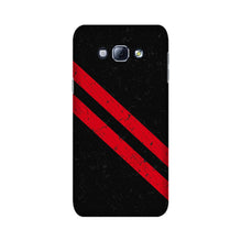 Black Red Pattern Mobile Back Case for Galaxy A8 (2015)  (Design - 373)