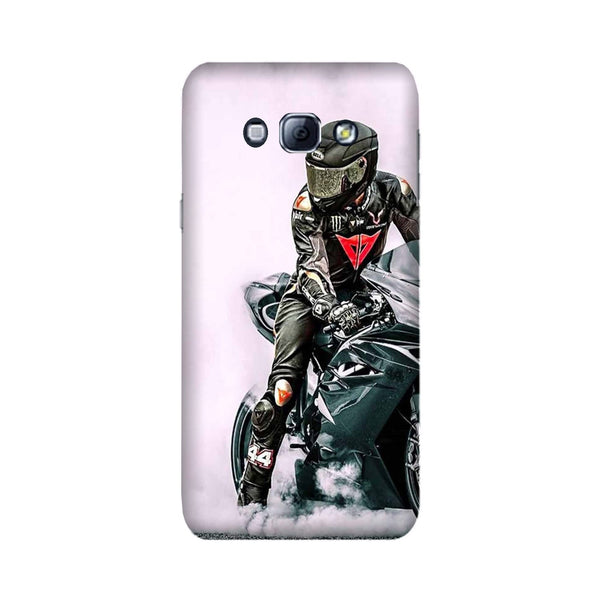 Biker Mobile Back Case for Galaxy A8 (2015)  (Design - 383)