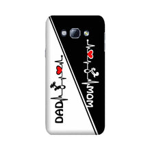 Love Mom Dad Mobile Back Case for Galaxy A8 (2015)  (Design - 385)