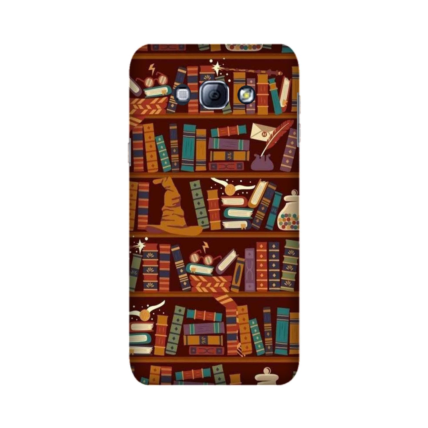 Book Shelf Mobile Back Case for Galaxy A8 (2015)  (Design - 390)
