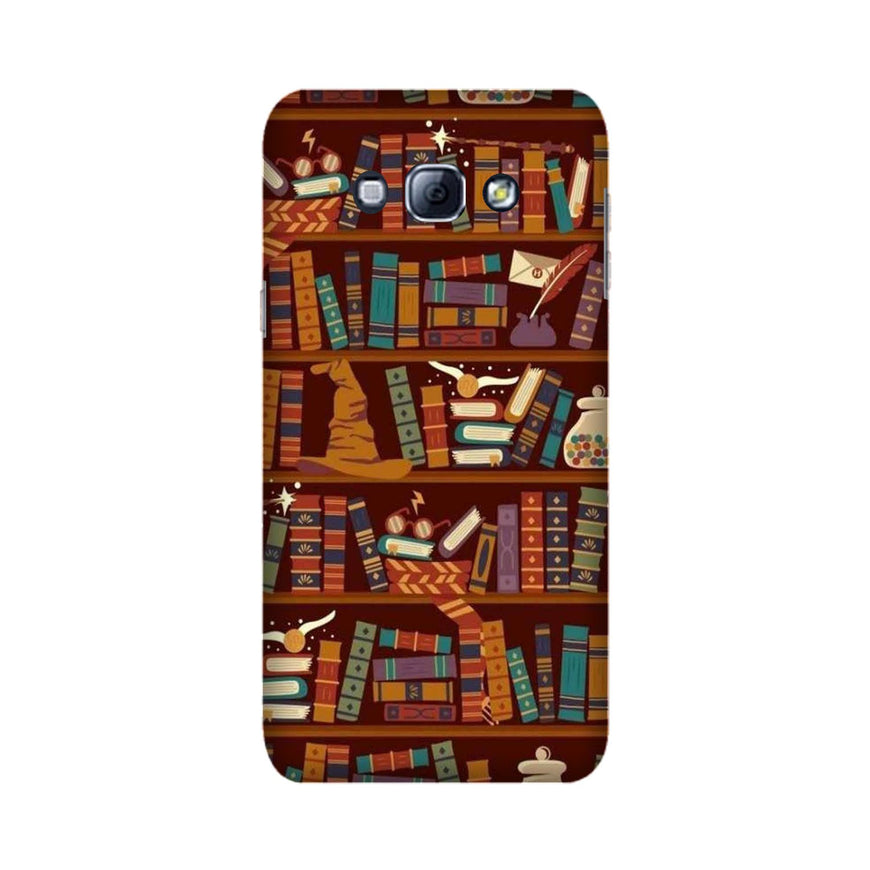 Book Shelf Mobile Back Case for Galaxy A8 (2015)  (Design - 390)