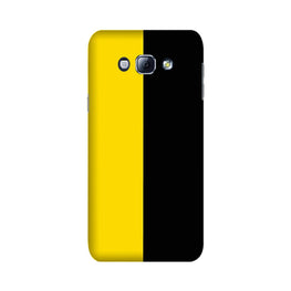 Black Yellow Pattern Mobile Back Case for Galaxy A8 (2015)  (Design - 397)