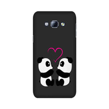 Panda Love Mobile Back Case for Galaxy A8 (2015)  (Design - 398)