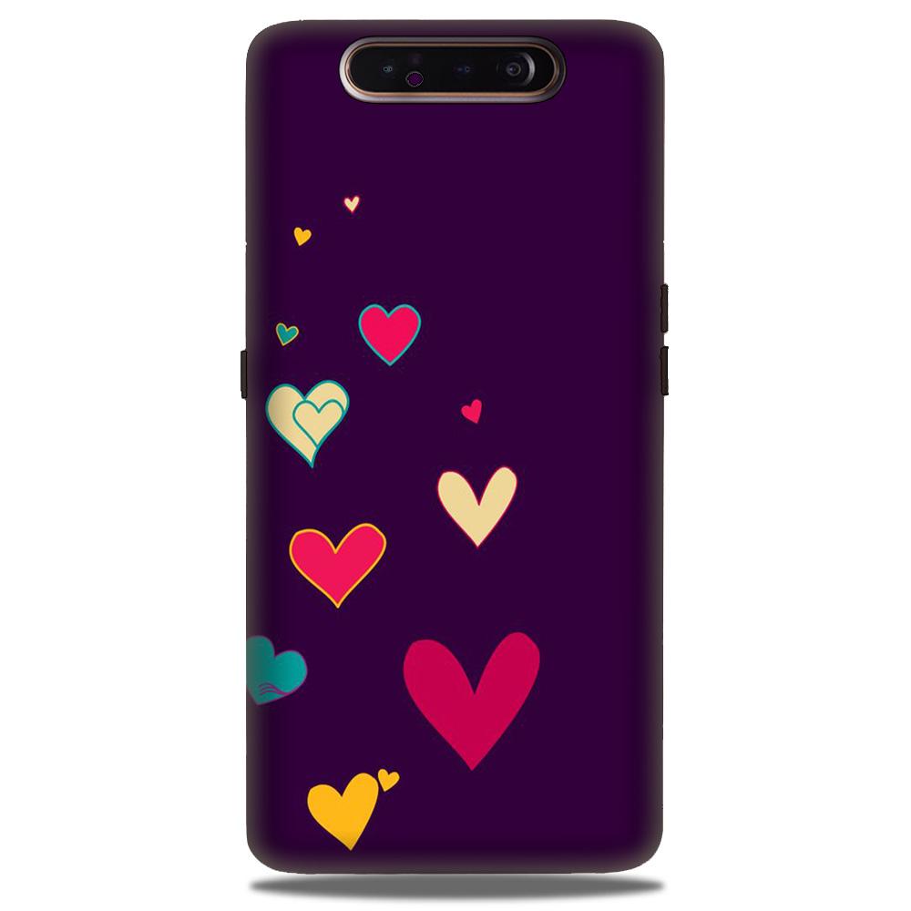 Purple Background Case for Samsung Galaxy A80  (Design - 107)