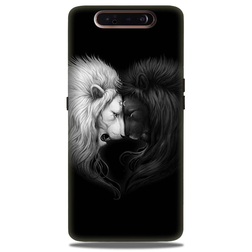 Dark White Lion Case for Samsung Galaxy A90(Design - 140)