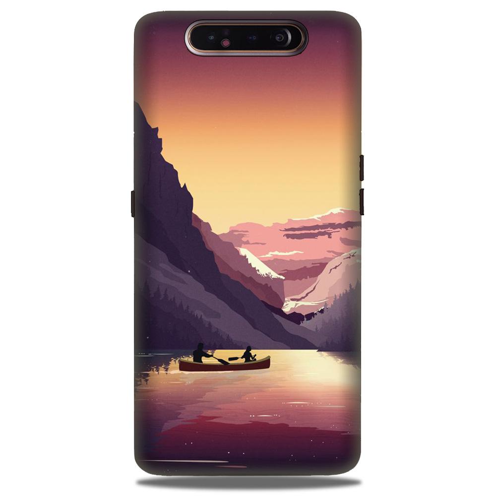 Mountains Boat Case for Samsung Galaxy A80 (Design - 181)