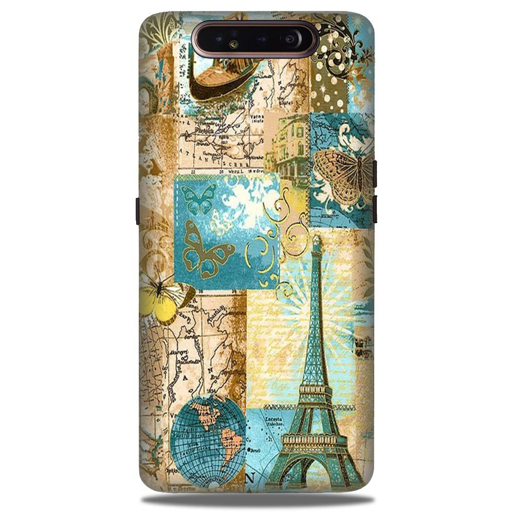 Travel Eiffel Tower Case for Samsung Galaxy A80 (Design No. 206)