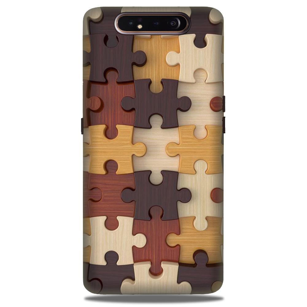Puzzle Pattern Case for Samsung Galaxy A80 (Design No. 217)