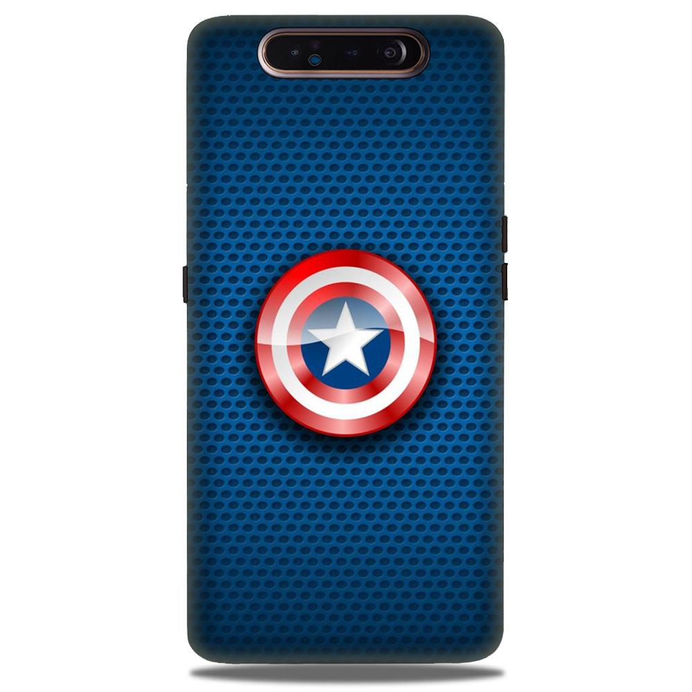 Captain America Shield Case for Samsung Galaxy A80 (Design No. 253)
