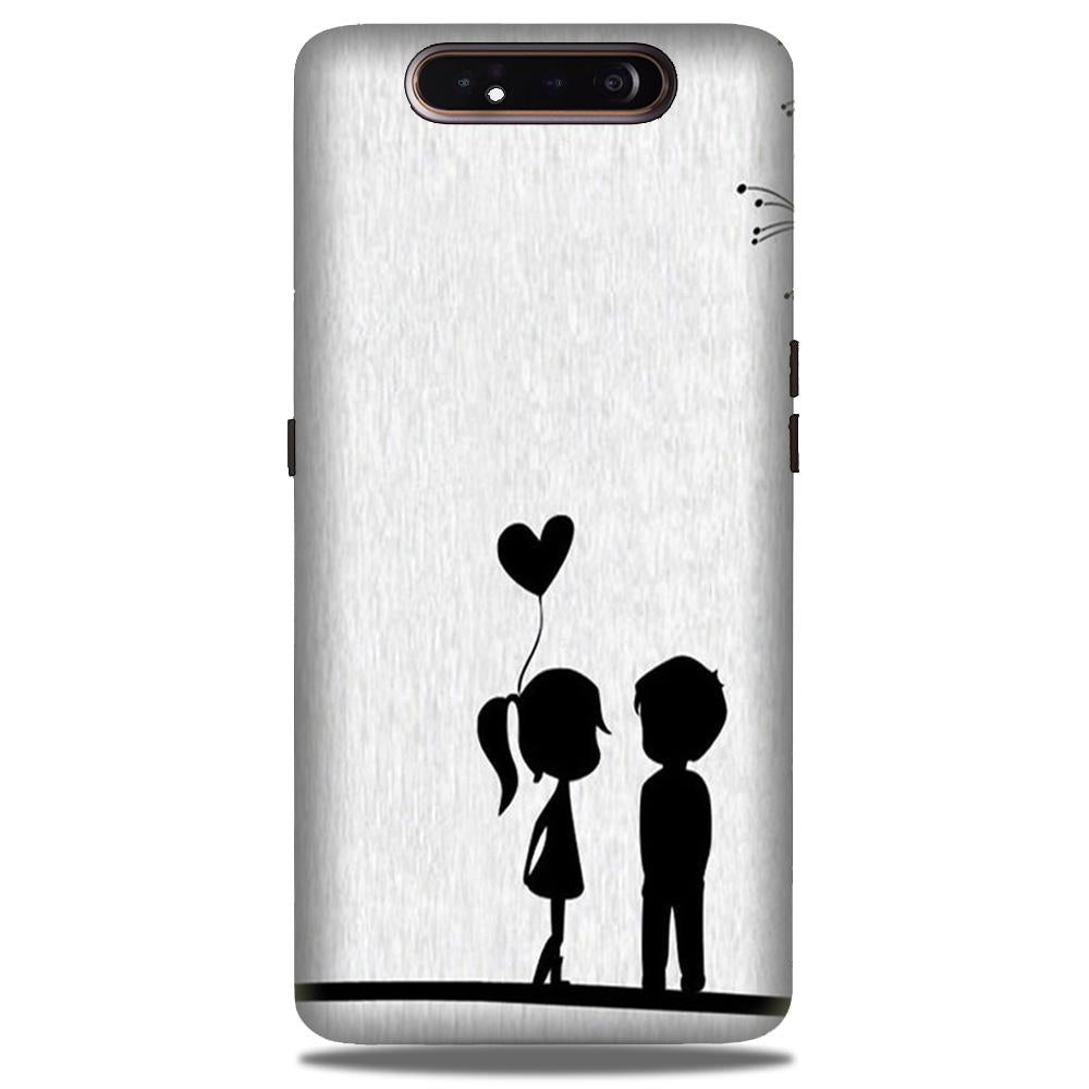 Cute Kid Couple Case for Samsung Galaxy A80 (Design No. 283)