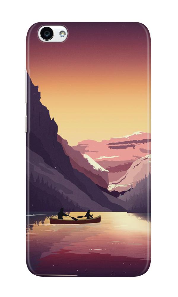 Mountains Boat Case for Oppo A83 (Design - 181)
