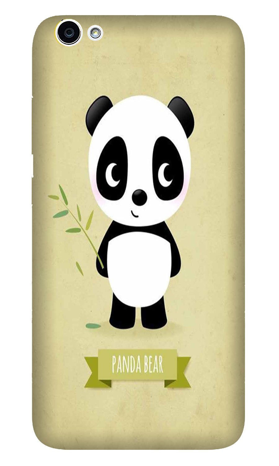 Panda Bear Mobile Back Case for Vivo V5 Plus (Design - 317)