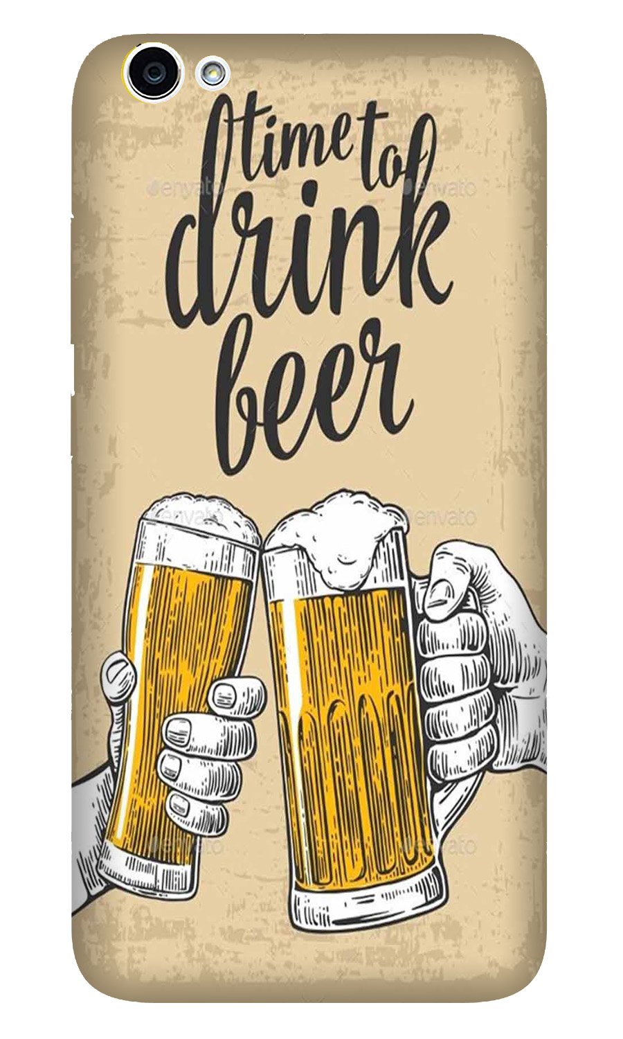 Drink Beer Mobile Back Case for Oppo A71 (Design - 328)