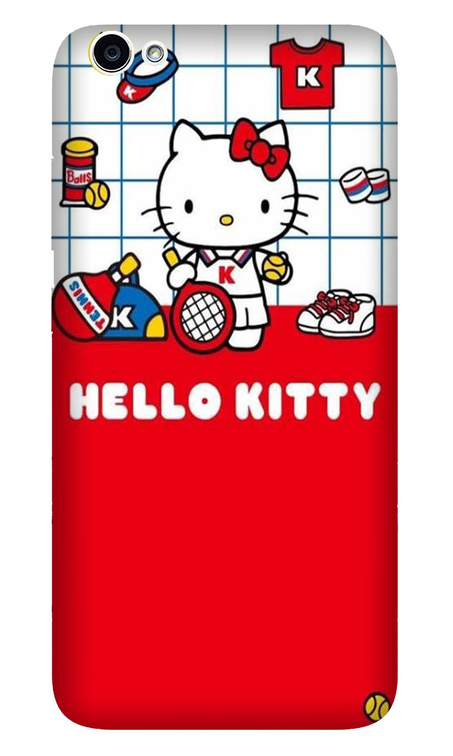 Hello Kitty Mobile Back Case for Oppo A83  (Design - 363)