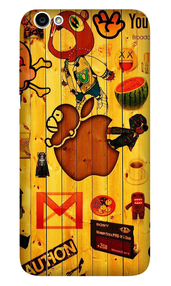 Wooden Texture Mobile Back Case for Vivo Y69 (Design - 367)