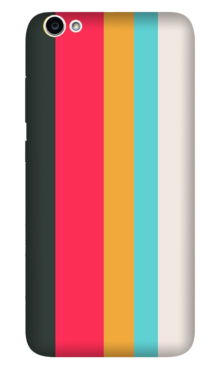 Color Pattern Mobile Back Case for Vivo Y81i (Design - 369)