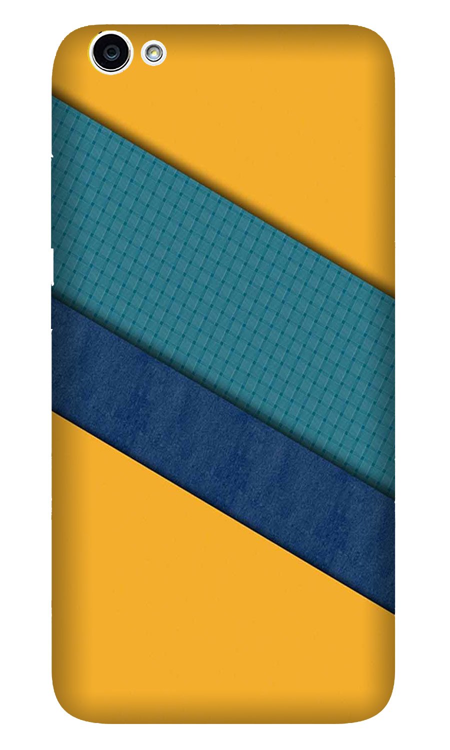 Diagonal Pattern Mobile Back Case for Oppo A83  (Design - 370)