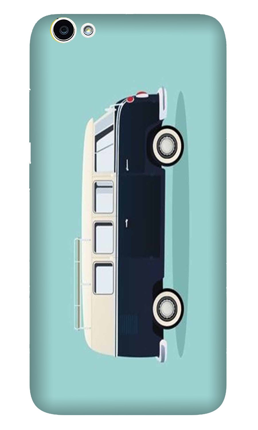 Travel Bus Mobile Back Case for Oppo A83  (Design - 379)