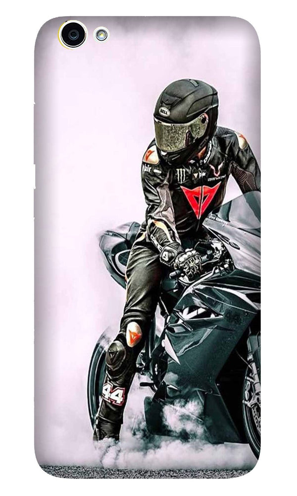 Biker Mobile Back Case for Vivo Y66/ Y66L (Design - 383)