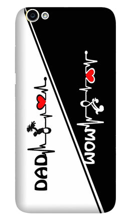 Love Mom Dad Mobile Back Case for Oppo A83  (Design - 385)