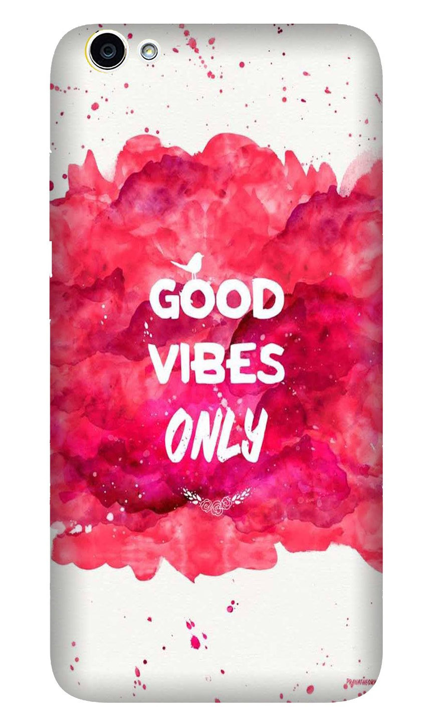 Good Vibes Only Mobile Back Case for Oppo A83  (Design - 393)