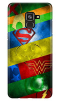 Superheros Logo Case for Samsung Galaxy A8 Plus (Design No. 251)