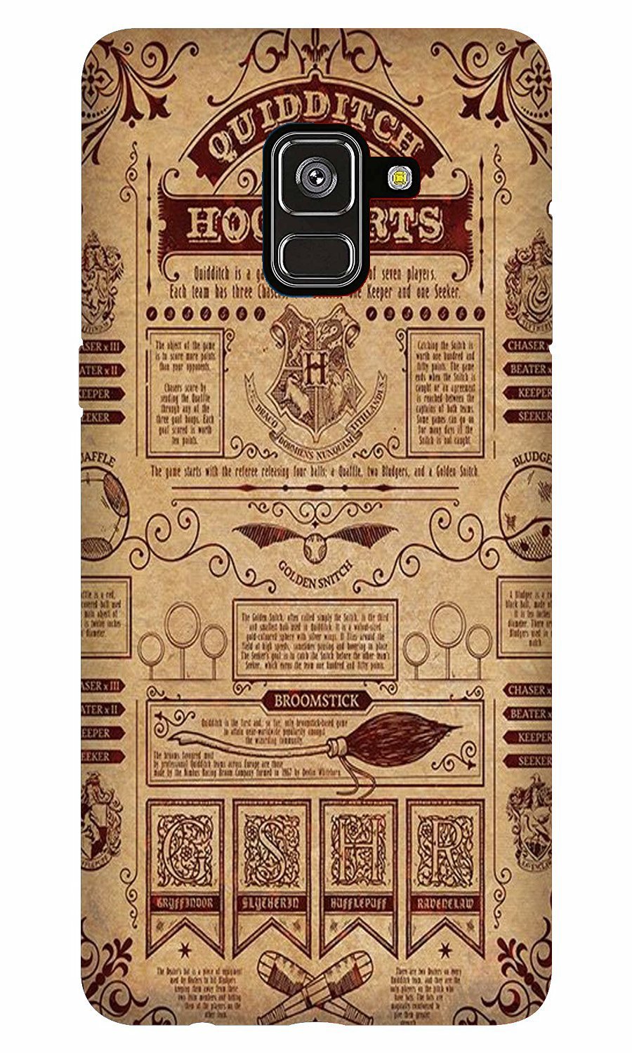 Hogwarts Mobile Back Case for Galaxy A8 Plus   (Design - 304)