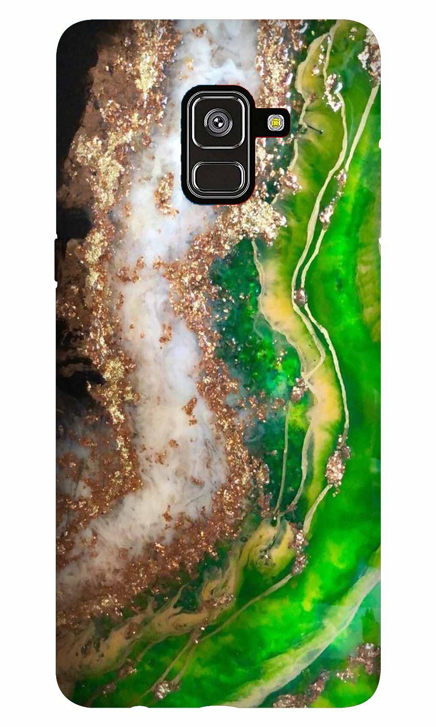 Marble Texture Mobile Back Case for Galaxy A8 Plus (Design - 307)