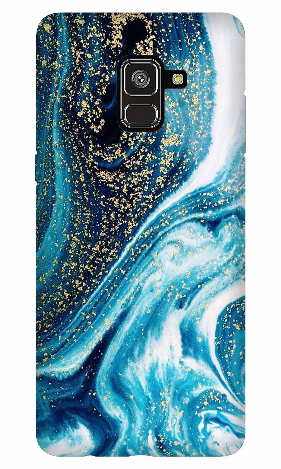 Marble Texture Mobile Back Case for Galaxy A6 (Design - 308)