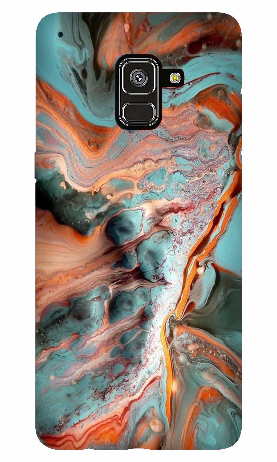 Marble Texture Mobile Back Case for Galaxy A6 (Design - 309)
