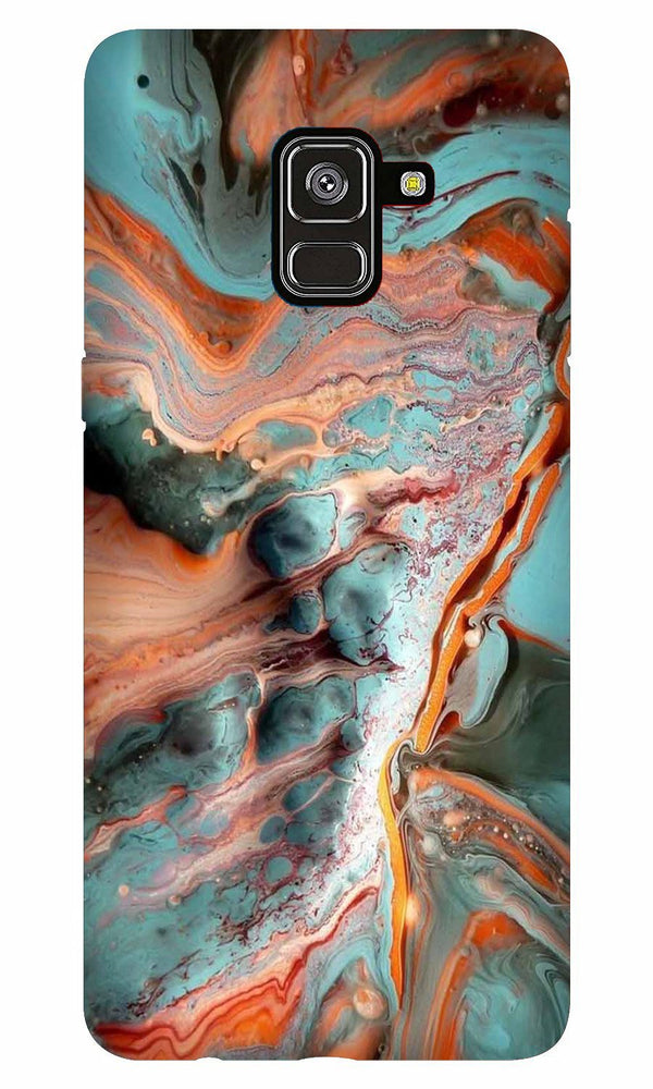 Marble Texture Mobile Back Case for Galaxy A6   (Design - 309)