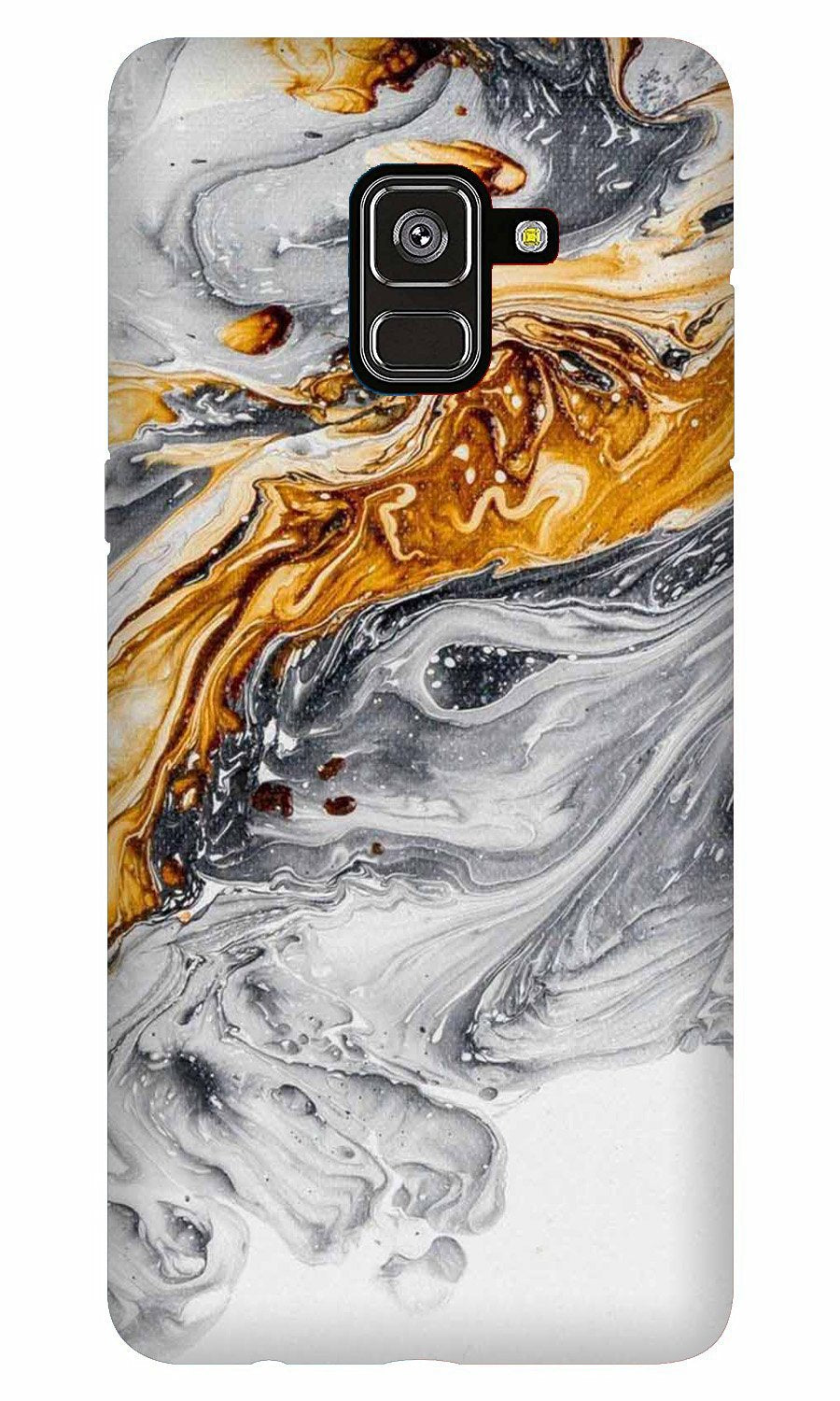 Marble Texture Mobile Back Case for Galaxy A5 (2018) (Design - 310)