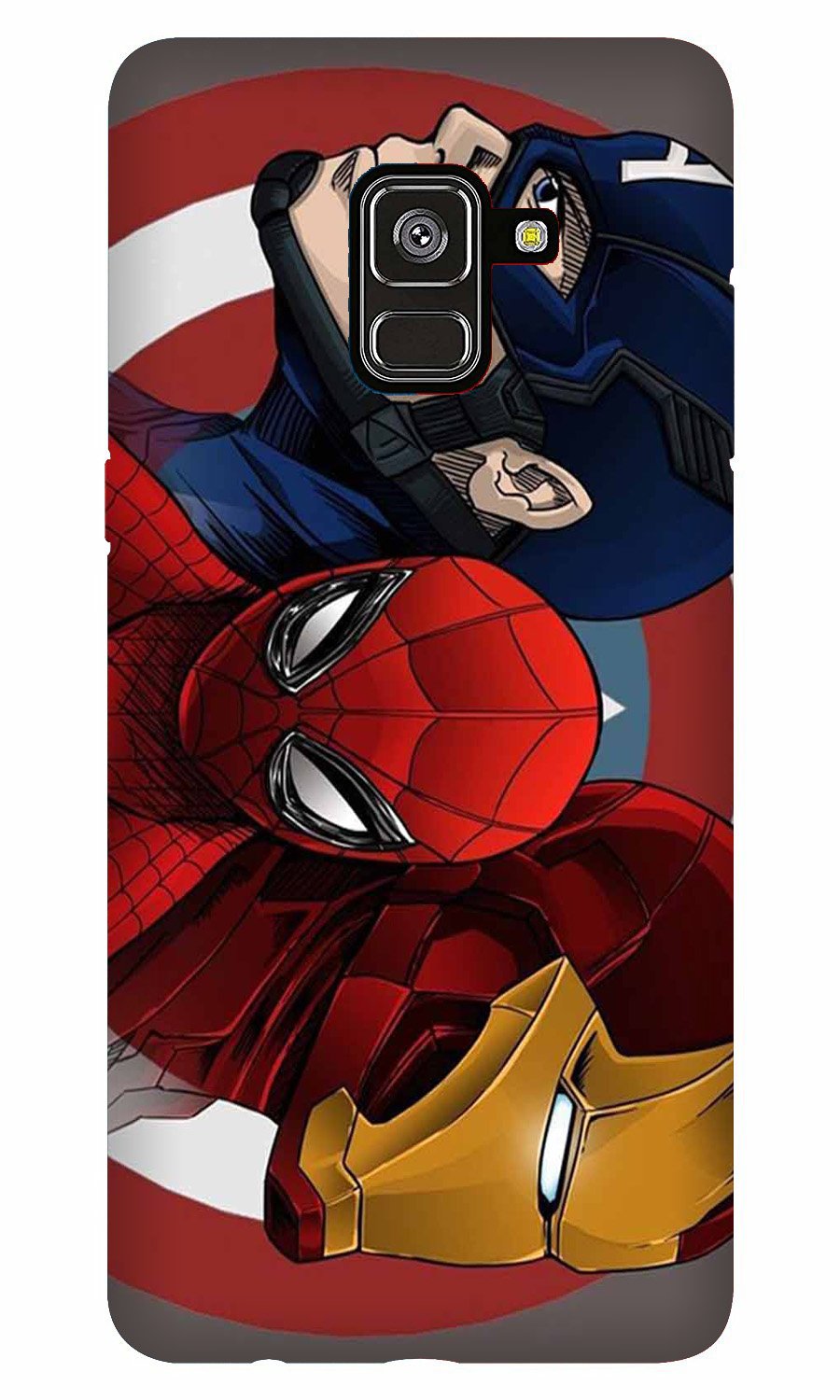 Superhero Mobile Back Case for Galaxy A5 (2018) (Design - 311)