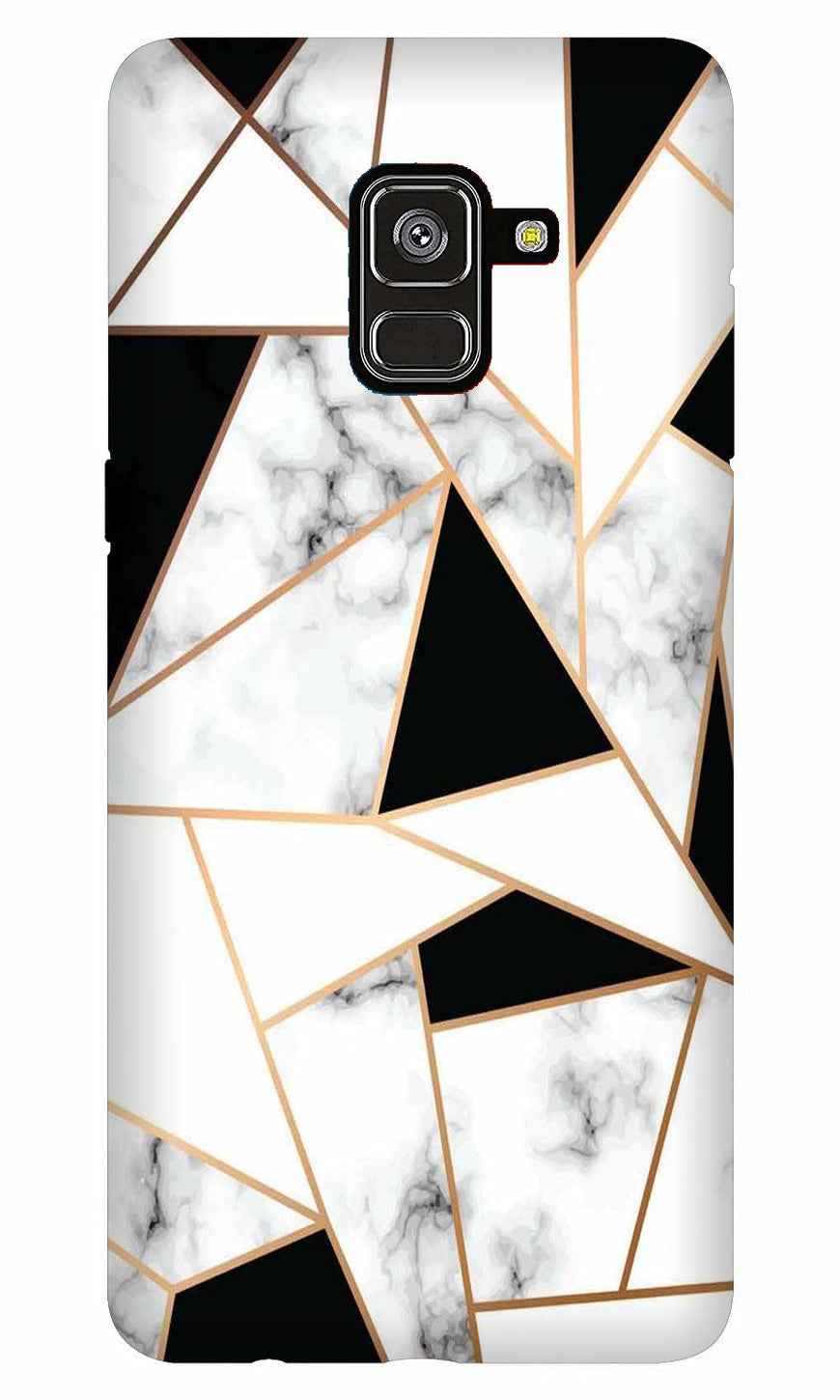 Marble Texture Mobile Back Case for Galaxy A8 Plus   (Design - 322)