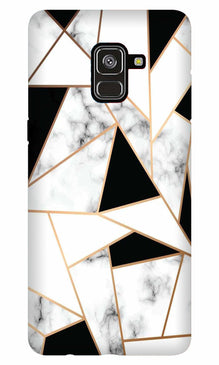Marble Texture Mobile Back Case for Galaxy A5 (2018) (Design - 322)