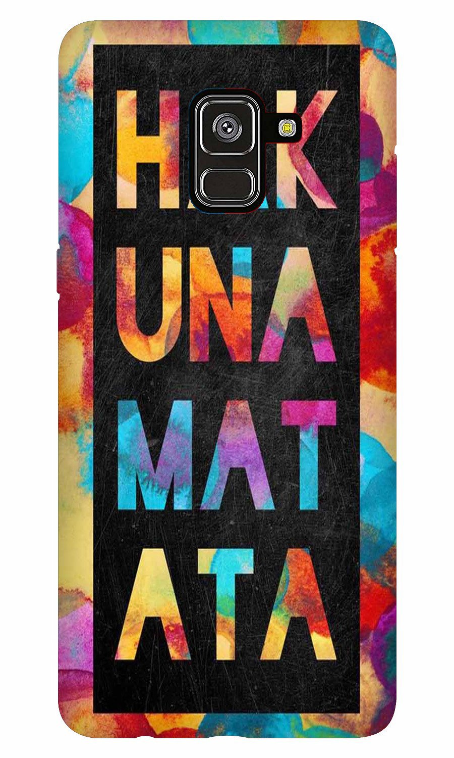 Hakuna Matata Mobile Back Case for Galaxy A8 Plus   (Design - 323)