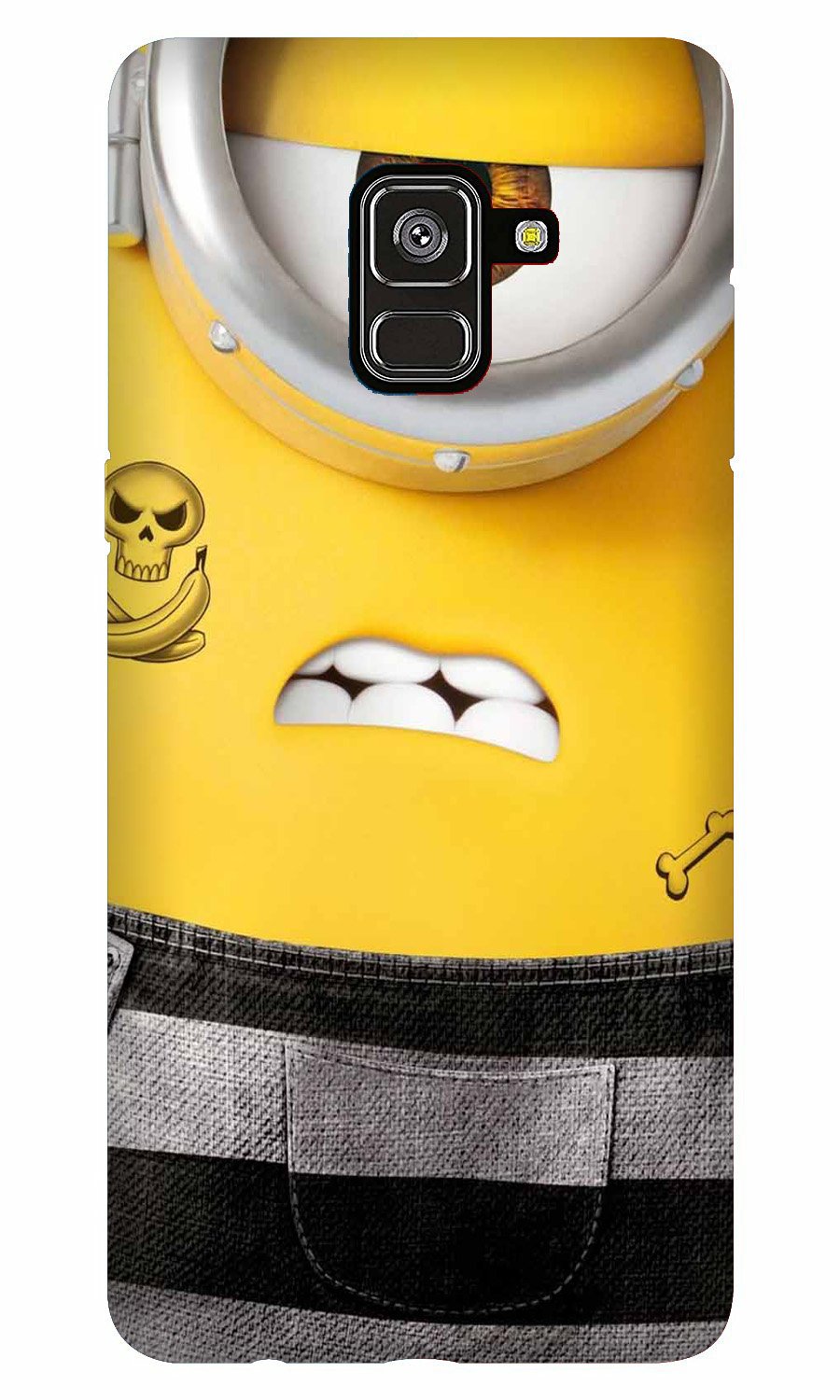 Minion Mobile Back Case for Galaxy J6 / On6   (Design - 324)
