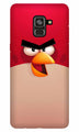 Angry Bird Red Mobile Back Case for Galaxy A5 (2018) (Design - 325)